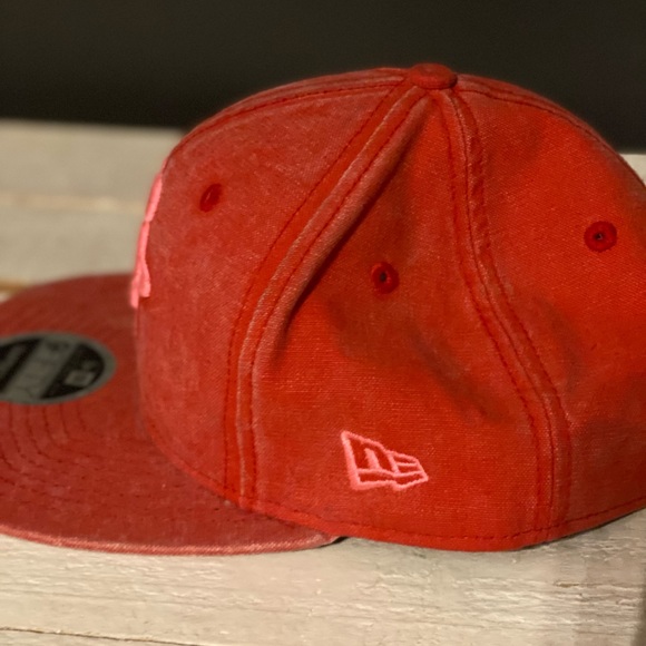 Red New Era Houston Rockets hat. Only wore a few times. - Picture 2 of 4